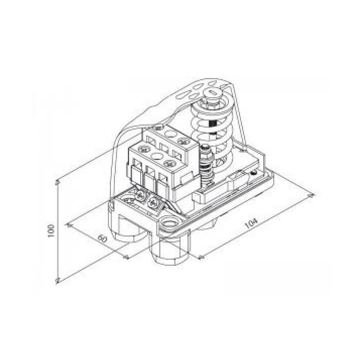 Italtecnica LP3 biztonsági nyomáskapcsoló (230V)