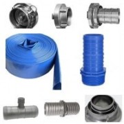 Tűzoltó, Lay Flat tömlők és csatlakozók