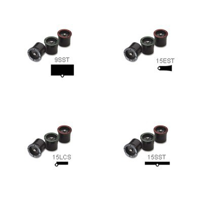 Négyszög és sávöntöző MPR fúvókák