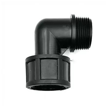 Műanyag menetes könyök KB