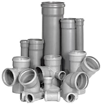 PVC tokozott  lefolyó idomok